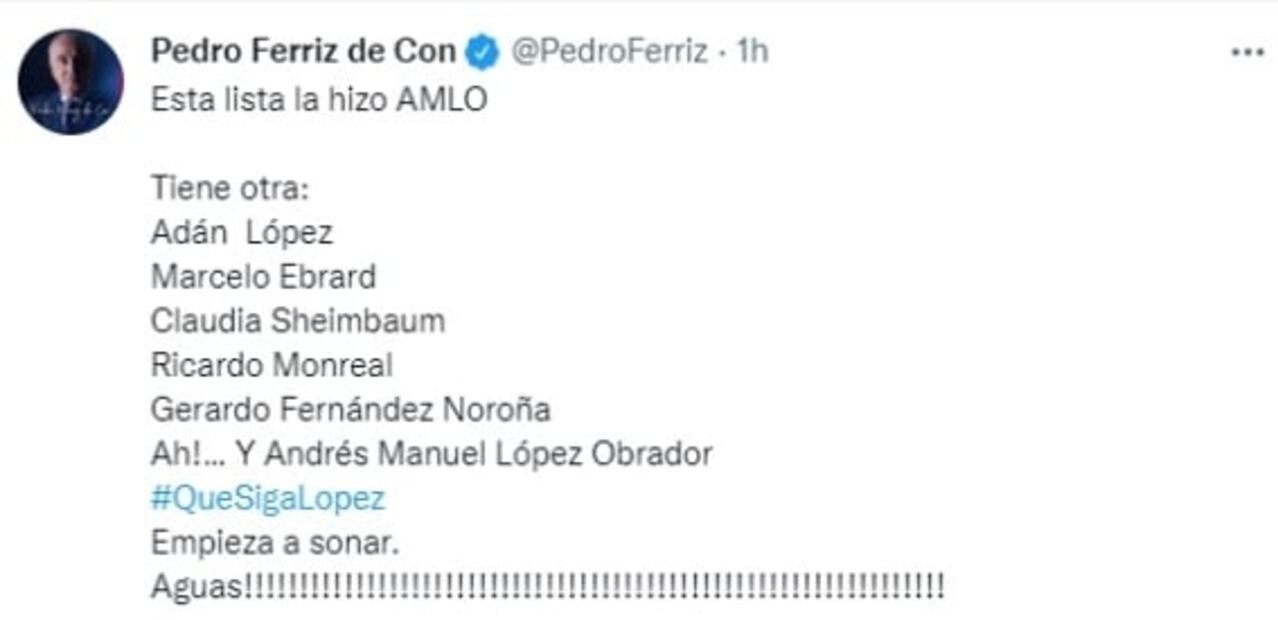“Destapados” por AMLO para 2024 reaccionan a lista: “Sigue perdiendo el tiempo en su programa humorístico”