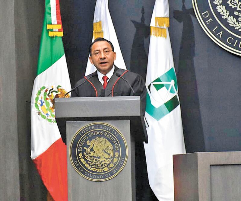 Rafael Guerra presentó su primer informe de labores al frente del Tribunal Superior de Justicia y del Consejo de la Judicatura. Foto/ESPECIAL