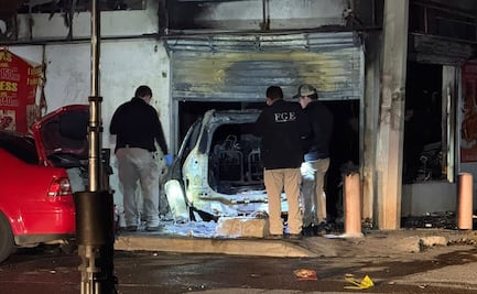 Mueren 2 personas calcinadas en hechos distintos en Culiacán; una de las víctimas chocó su auto contra un negocio de comida