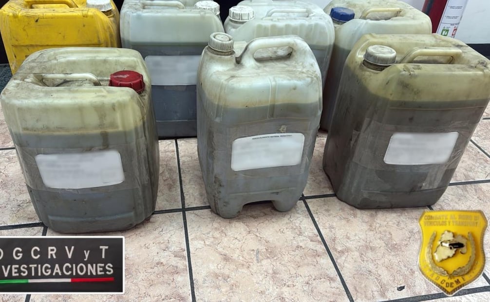 Predio asegurado en Tultepec era operado por célula criminal de Jalisco; comercializaban hidrocarburo clandestinamente.
Foto: Especial.