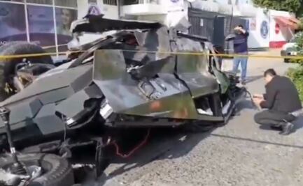 Otra Cybertruck destrozada tras choque, ahora en Guadalajara, Jalisco; hay cuatro heridos graves