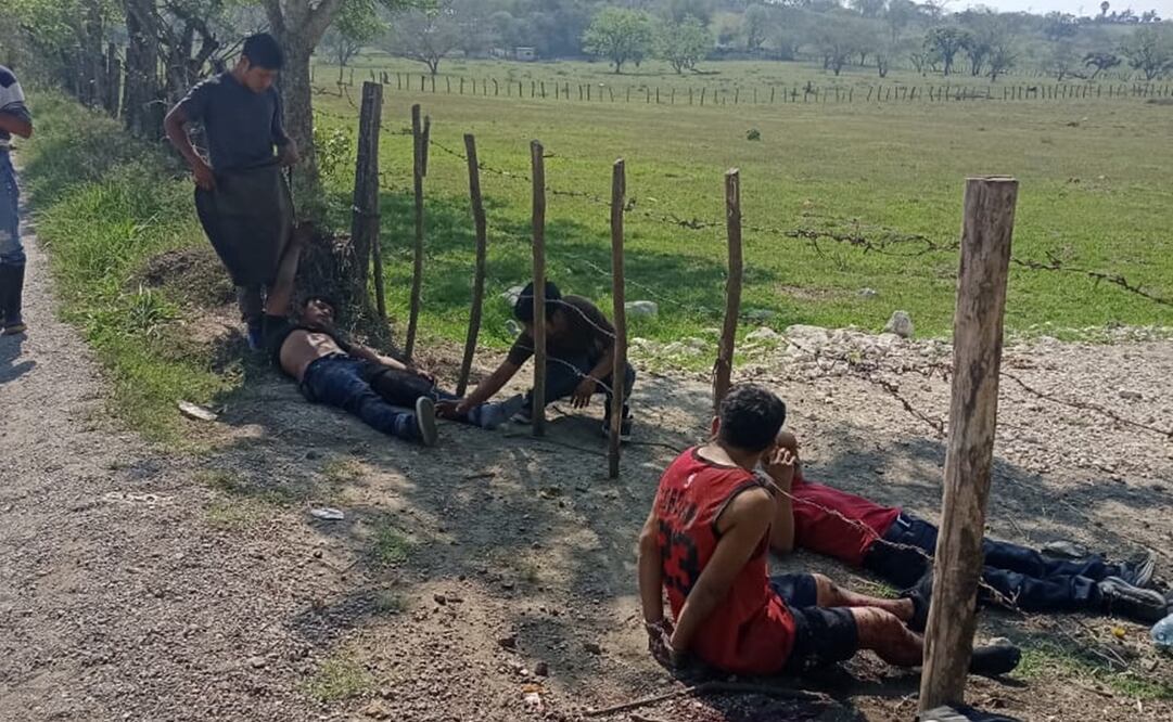 Los cuatro indígenas fueron abandonados, con las manos atadas y con disparos de armas de fuego en el cuerpo. Foto: especial