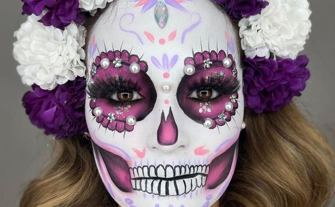 El maquillaje de catrina es infaltable en la festividad del Día de Muertos / Foto: Instagram @marianapozosfx