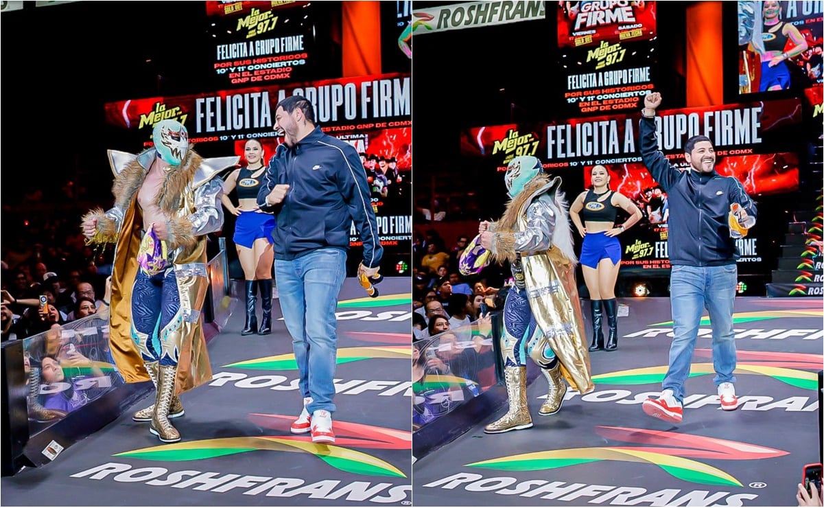 RT @UnivDeportes: Máscara Dorada y Eduin Caz sorprenden con épica presentación en la Arena México  ?