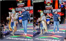 Máscara Dorada y Eduin Caz sorprenden con épica presentación en la Arena México