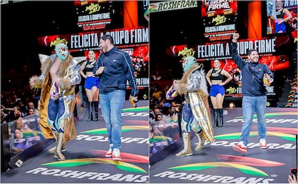 Máscara Dorada y Eduin Caz sorprenden con épica presentación en la Arena México