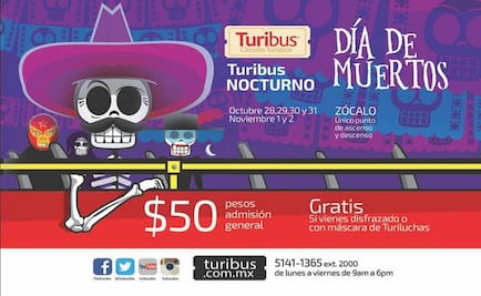 Viaja gratis en Turibús por el Día de Muertos