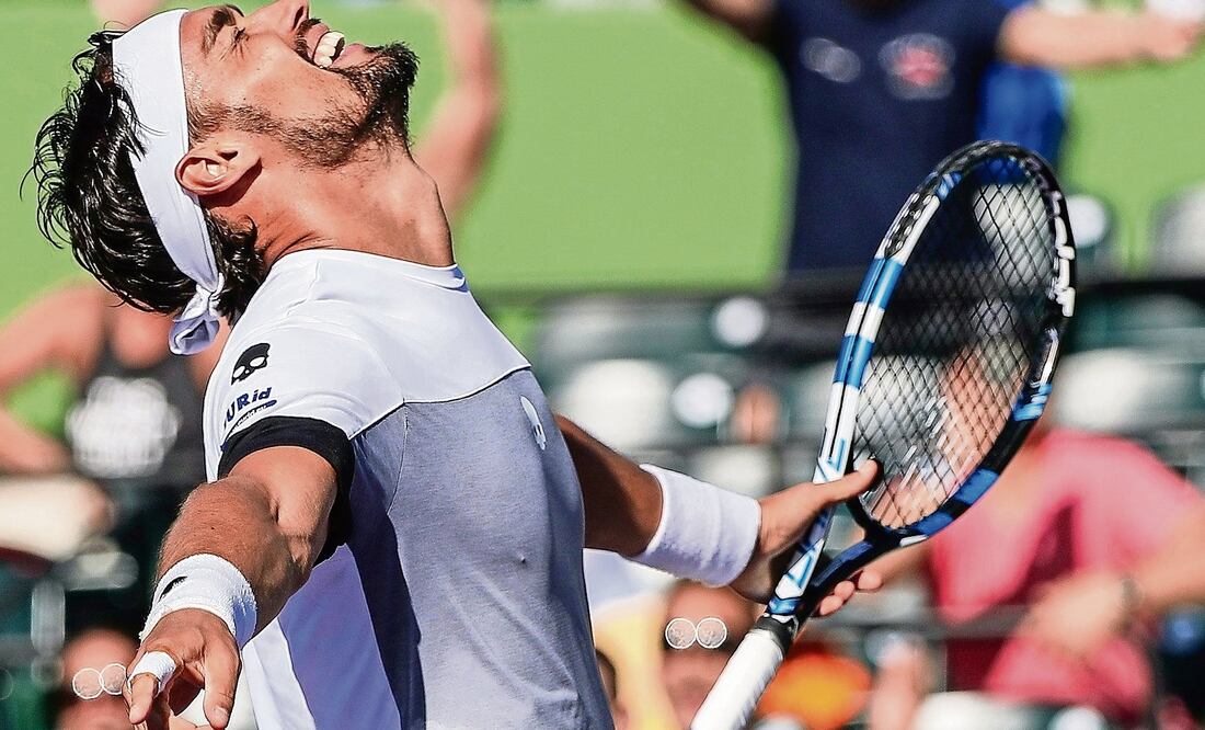 Es la segunda vez que Fabio Fognini llega a semis en un torneo Masters, y la primera en Miami (ERIK S. LESSER. EFE)