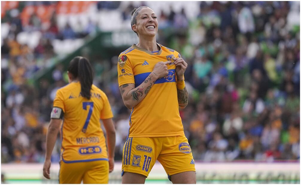 Jenni Hermoso celebrando gol con Tigres - Foto: Imago7