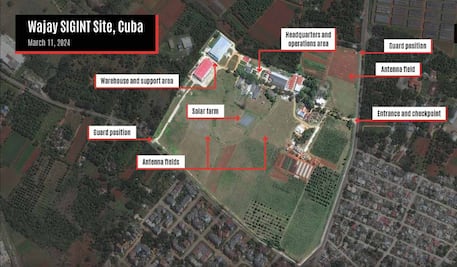 Imágenes de satélite revelan supuestas nuevas bases de espionaje chino en Cuba