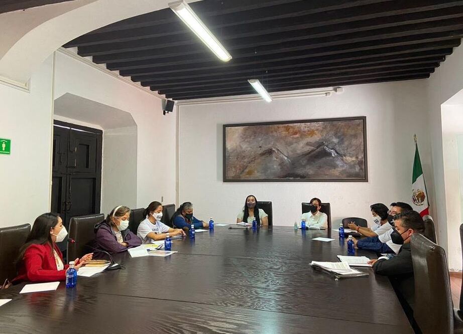 Diálogo sobre la Ley Desaparición Puebla /Foto tomada de @EstefaniaRodSan