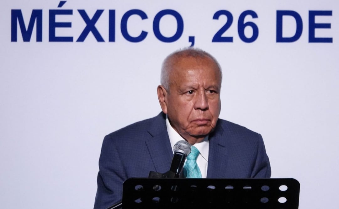 Francisco Garduño Yáñez, extitular del INM, ofreció una disculpa publica a más de dos años del incendio en una estancia provisional migratoria que causó la muerte de 40 personas migrantes y lesionó a 27 más (26/09/25). Foto: Galo Cañas/ Cuartoscuro