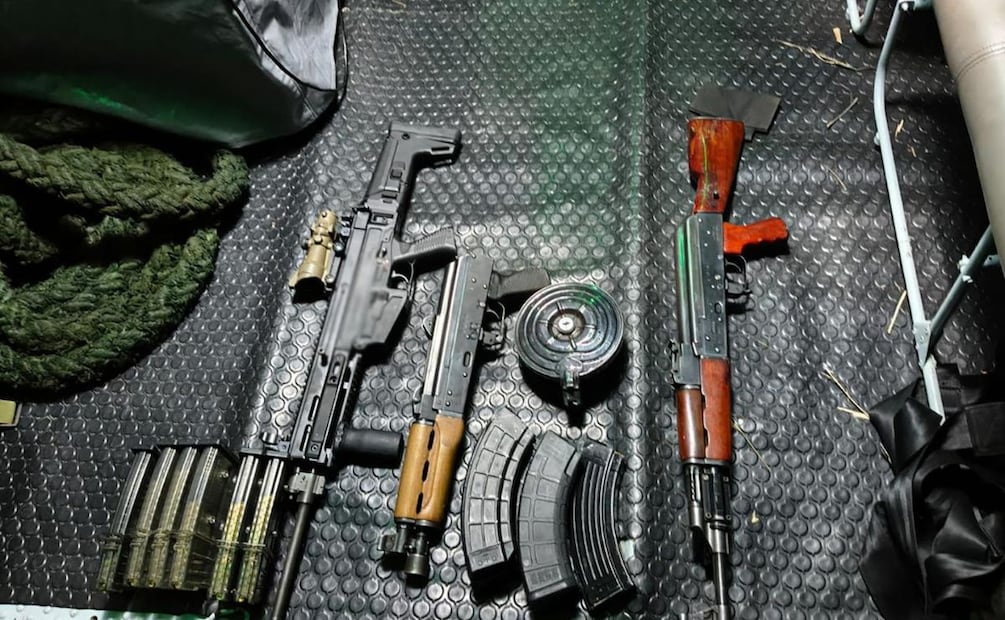 Operativo Semar y SSPC en Sinaloa, cuatro personas fueron detenidas. Marzo 2026. Foto: Especial