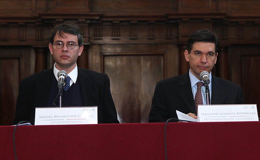 Miguel Messmacher, exsubsecretario de Ingresos de la SHCP y Fernando Aportela, exsubsecretario de Hacienda y Crédito Público / Archivo. EL UNIVERSAL