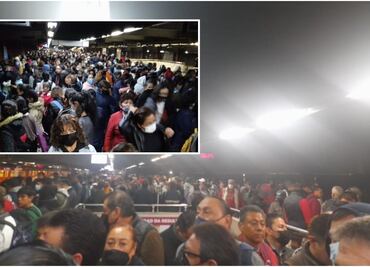 Se desborda Línea 3 del Metro; manda trenes vacíos pero el avance es lento, denuncian