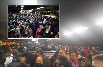 Se desborda Línea 3 del Metro; manda trenes vacíos pero el avance es lento, denuncian 