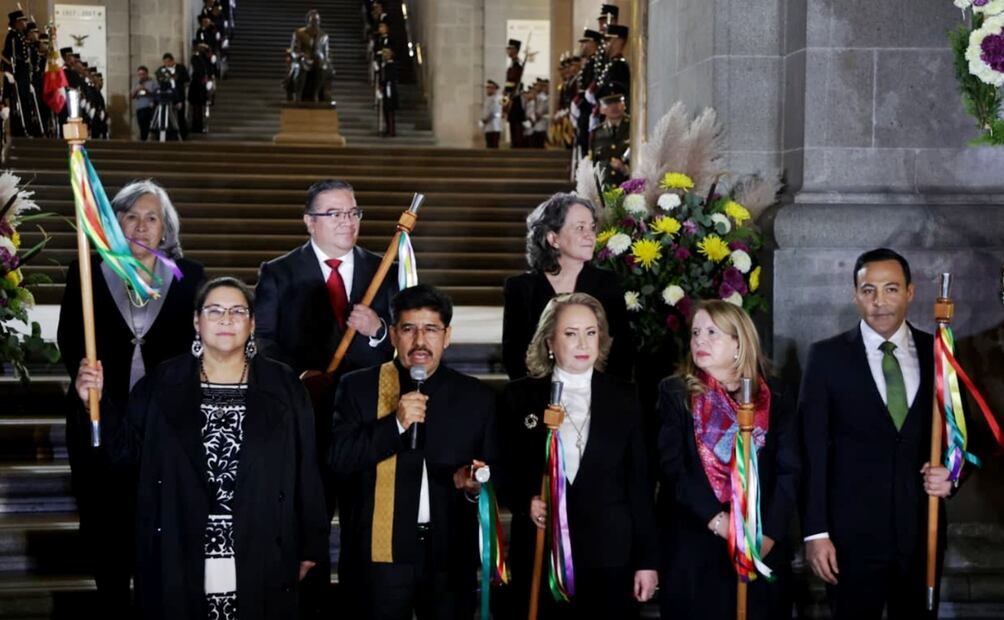 El presidente del Alto Tribunal, Hugo Aguilar Ortiz, anunció un plan de austeridad que contempla la reducción de los salarios de los ministros y la revisión de las remuneraciones que reciben los ministros en retiro, así como la eliminación del seguro de gastos médicos mayores, el 1 de septiembre de 2025. Foto: Carlos Mejía / EL UNIVERSAL