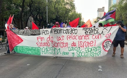 Marchan desde el Ángel de la Independencia para exigir a Israel cese al fuego en Palestina 