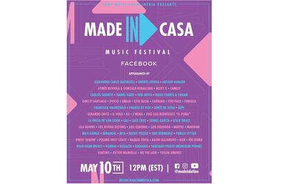 "Made in casa" celebra durante seis horas con música por Facebook