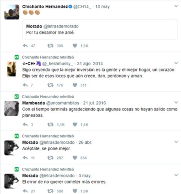 ¿"Chicharito" envió indirectas a Camila Sodi?