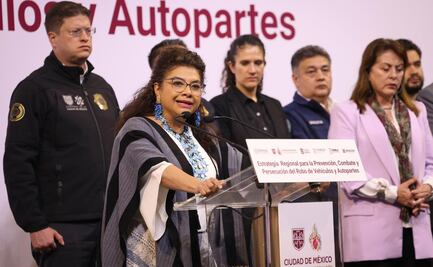 Gobiernos de ZMVM instalarán gabinete contra robo de vehículos y autopartes; en 15 días, la primera reunión, anuncia Clara Brugada