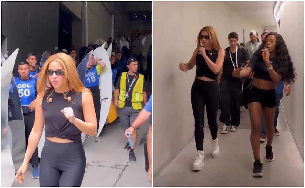 Shakira se prepara para la inauguración del Mundial y muestra momentos de ensayo en el Estadio Banorte, antes llamado Estadio Azteca.