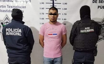 Detienen a sujeto por rociarle thinner y prenderle fuego a su pareja en Puebla