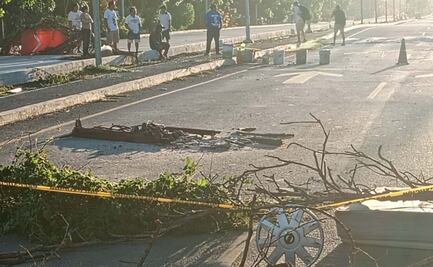 Vecinos de Mérida, Yucatán, realizan bloqueo debido a que desde hace 3 días no tienen electricidad 