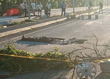 Vecinos de Mérida, Yucatán, realizan bloqueo debido a que desde hace 3 días no tienen electricidad