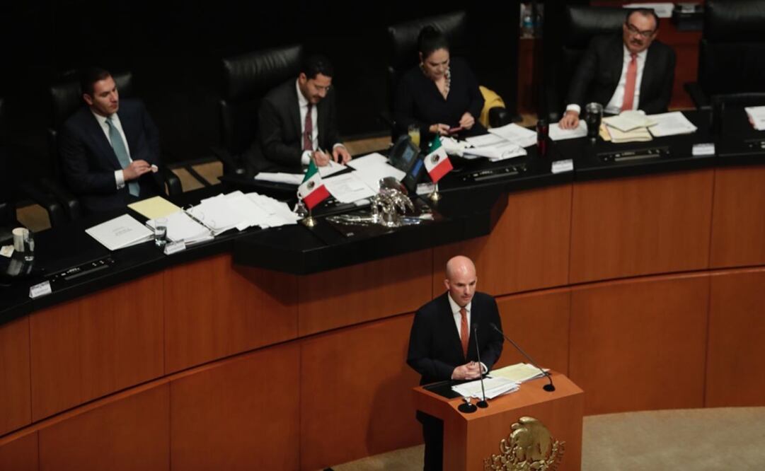 Comparecencia del Secretario de Hacienda y Crédito Publico, José Antónimo González Anaya, ante el Senado de la República. (FOTO: Iván Stephens. EL UNIVERSAL)