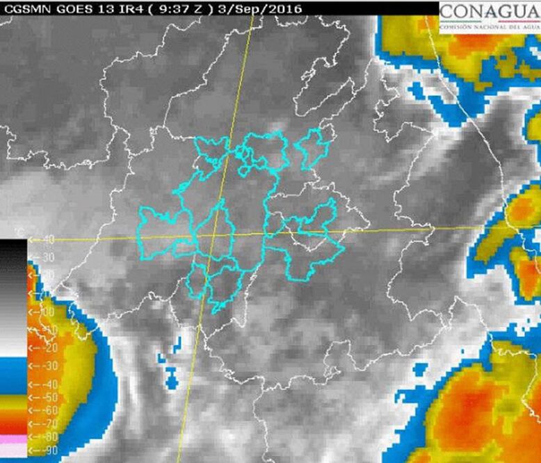 Las temperaturas máximas serán de 23 a 25 grados centígrados; mientras que las mínimas se esperan de 14 a 16 grados centígrados (CONAGUA)