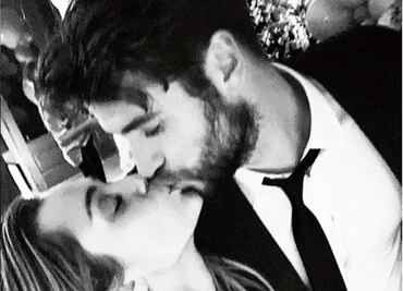 Miley y Liam se casaron el domingo
