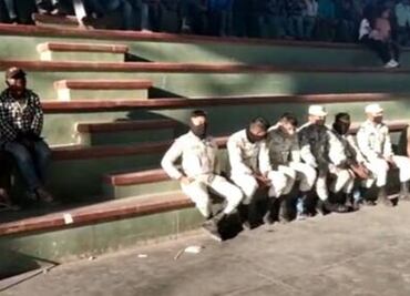 Retienen y desarman a 6 elementos de la Guardia Nacional en San Cristóbal Amatlán, Oaxaca