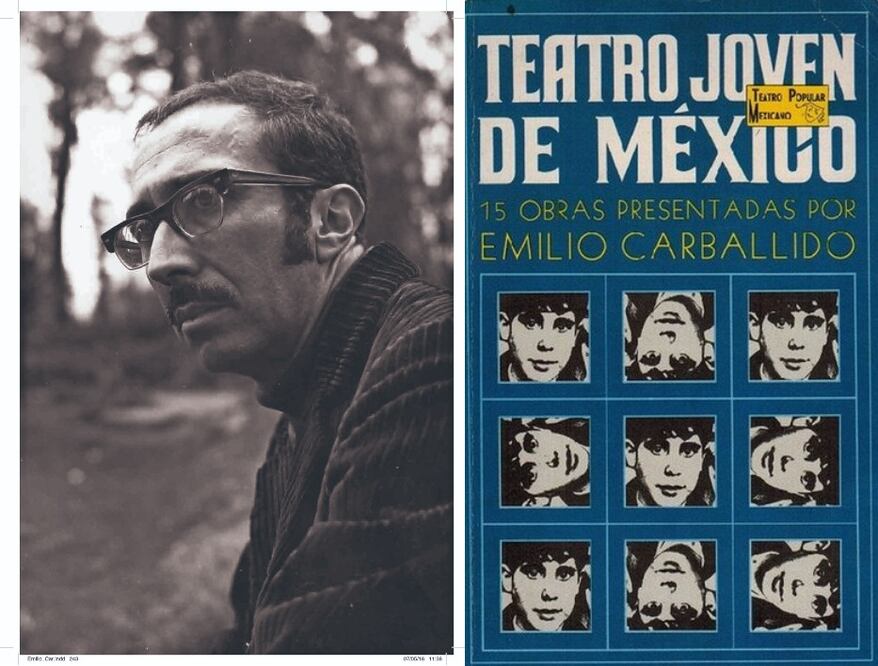 Carballido se dedicó a promover a los jóvenes con generosidad a través de antologías de Teatro Joven de México y Más teatro Joven. Foto: Acervo Héctor Herrera