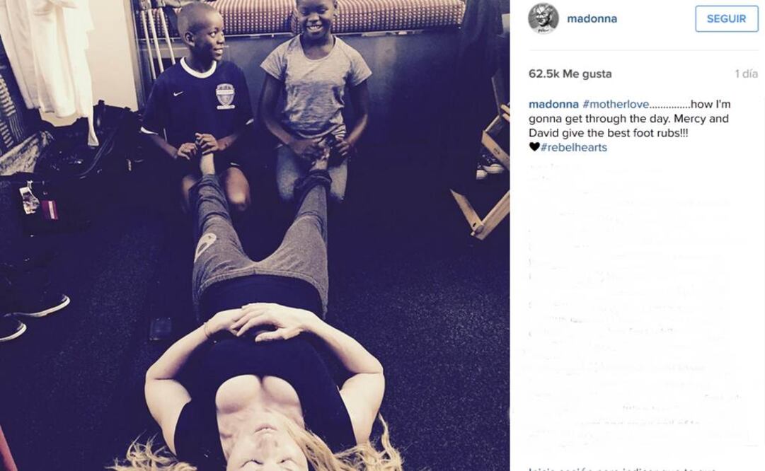 La tildaron de racista por esta imagen  Foto:Instagram de Madonna