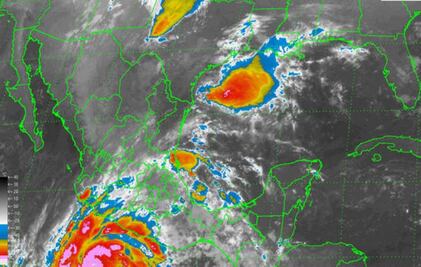 Dominarán lluvias intensas en el sur del país