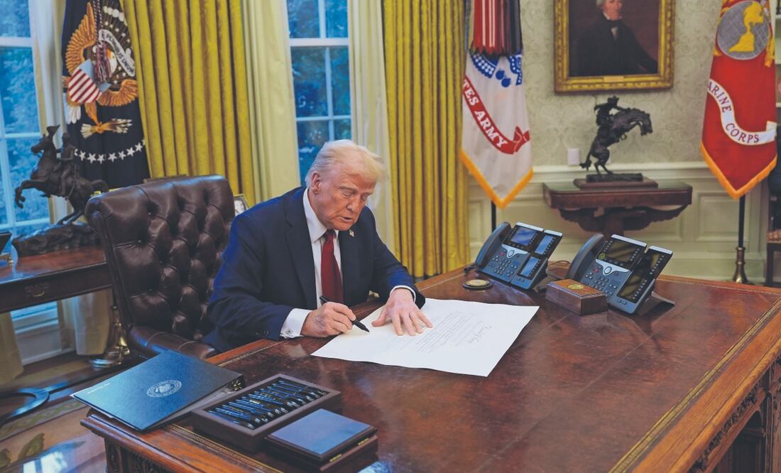 Donald Trump aumenta las restricciones a inversiones chinas. Foto: de Evan Vucci. AP