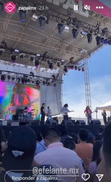 Vocalista del grupo Efelante se accidenta minutos antes de subir al escenario del Festival Zapal