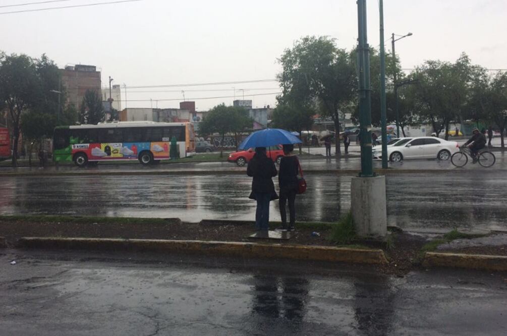 Reportan lluvia en cuatro delegaciones de la CDMX