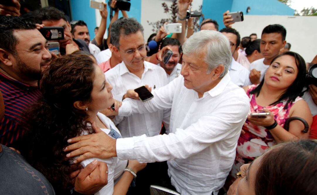Andrés Manuel López Obrador estuvo hoy en Cancún para reunirse con empresarios y militantes del Movimiento de Regeneración Nacional. /Cuartoscuro