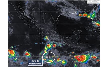 Prevén tormentas fuertes en siete estados por onda tropical número 19