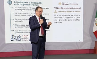 Ebrard presenta Paquete Arancelario para proteger 350 mil empleos en México; “no hay piso parejo”, dice