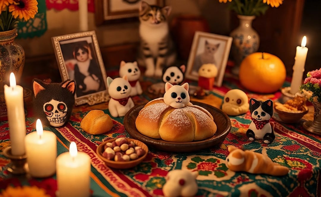 Esta edición del Miau Fest 2025 será dedicada a Félix, uno de los gatos guardianes del Huerto Roma Verde. Foto: Imagen generada con IA