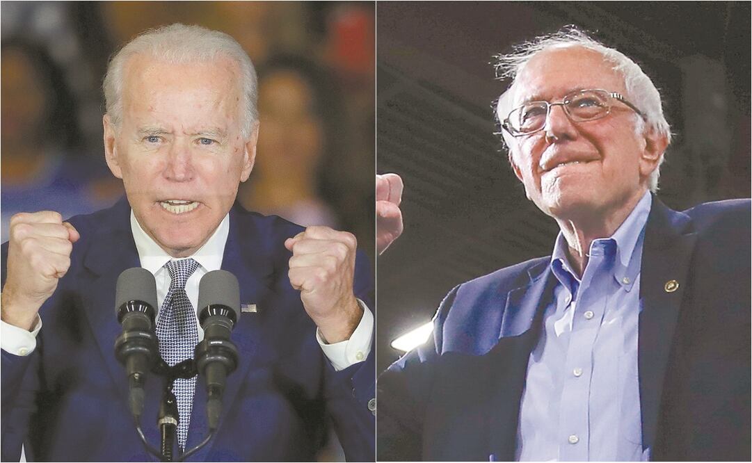 Joe Biden y Bernie Sanders se imponen en la jornada electoral en Estados Unidos, convirtiendo a los demócratas en una batalla de dos. Fotos: AP 