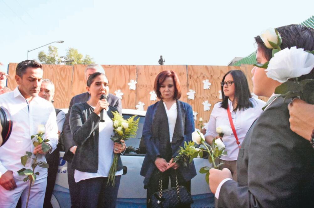 Mediante videos, Alejandra Barrales e integrantes del Frente acusaron a Claudia Sheinbaum de ser responsable del derrumbe del Rébsamen (FOTOS: ARCHIVO EL UNIVERSAL)
