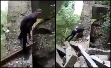 “Te va a jalar la muerte”: joven cae de puente de más de 30 metros en Atoyac, Veracruz