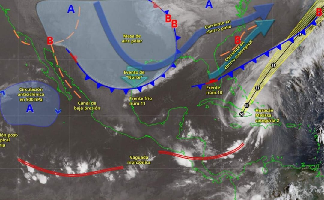 Advierten fuertes vientos en el Istmo de Oaxaca por frente frío número 11 (29/10/2025). Foto: Especial