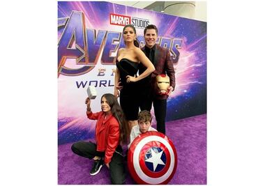 Ana Bárbara presume fotos en premier de "Avengers: Endgame"