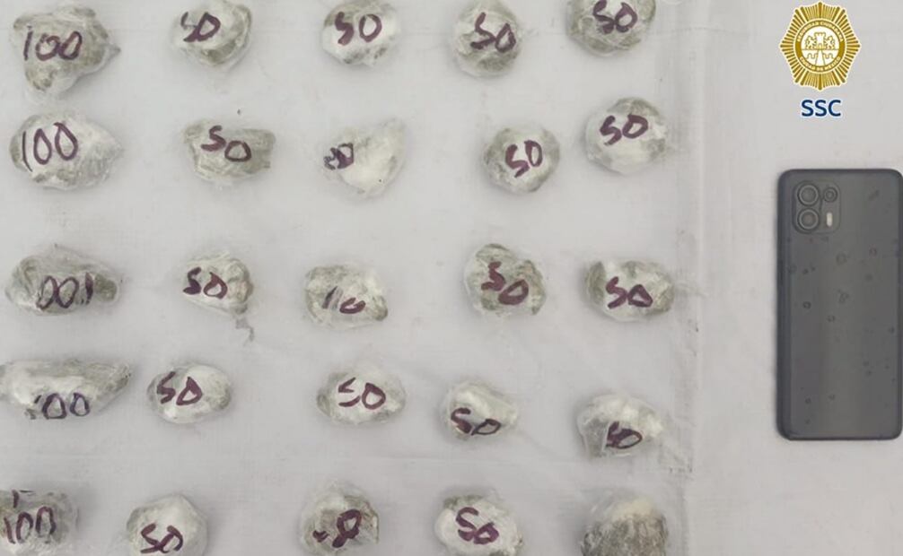 La detención se logró luego de que efectivos de la SSC fueran desplegados en la colonia Morelos
Foto: Especial.