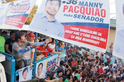 Pacquiao, a un paso del Senado